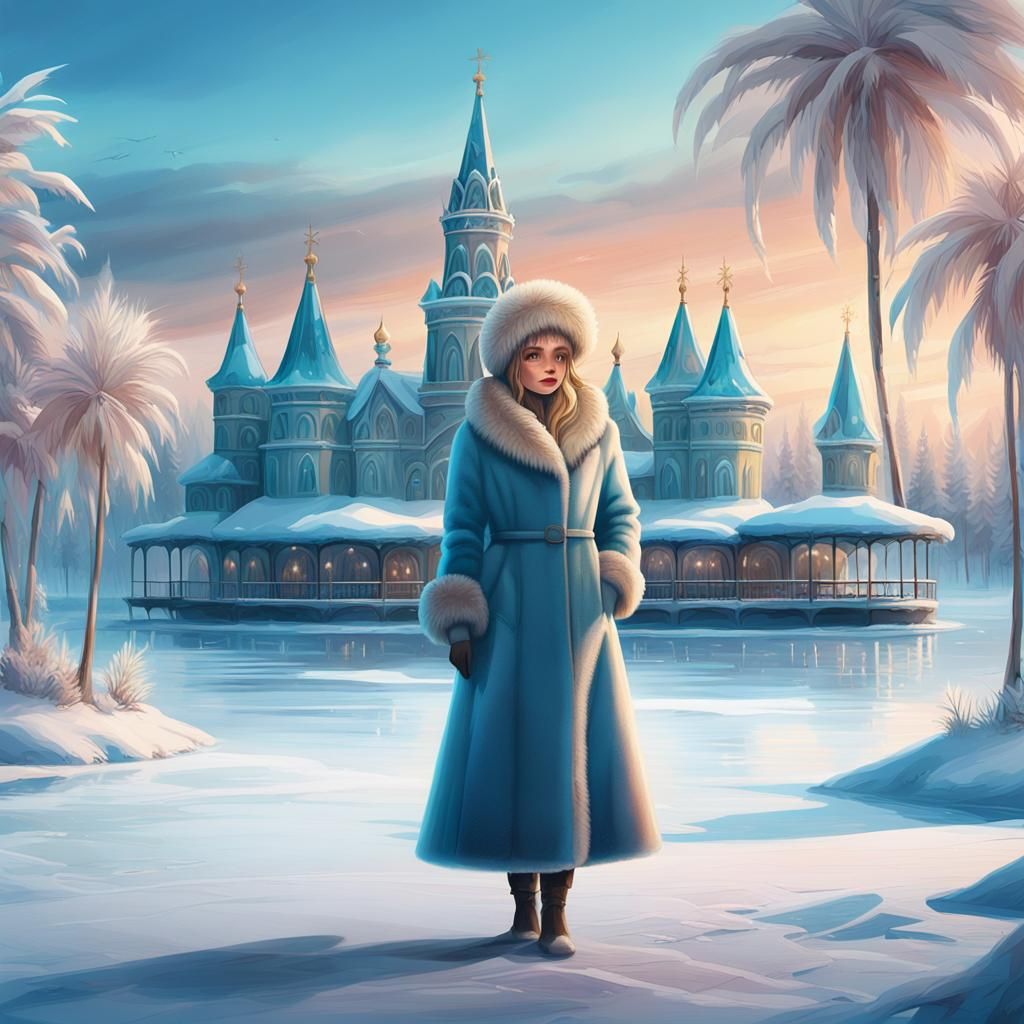 Moscow Winter: Sci-Fi Concept Art in Pastel Colors