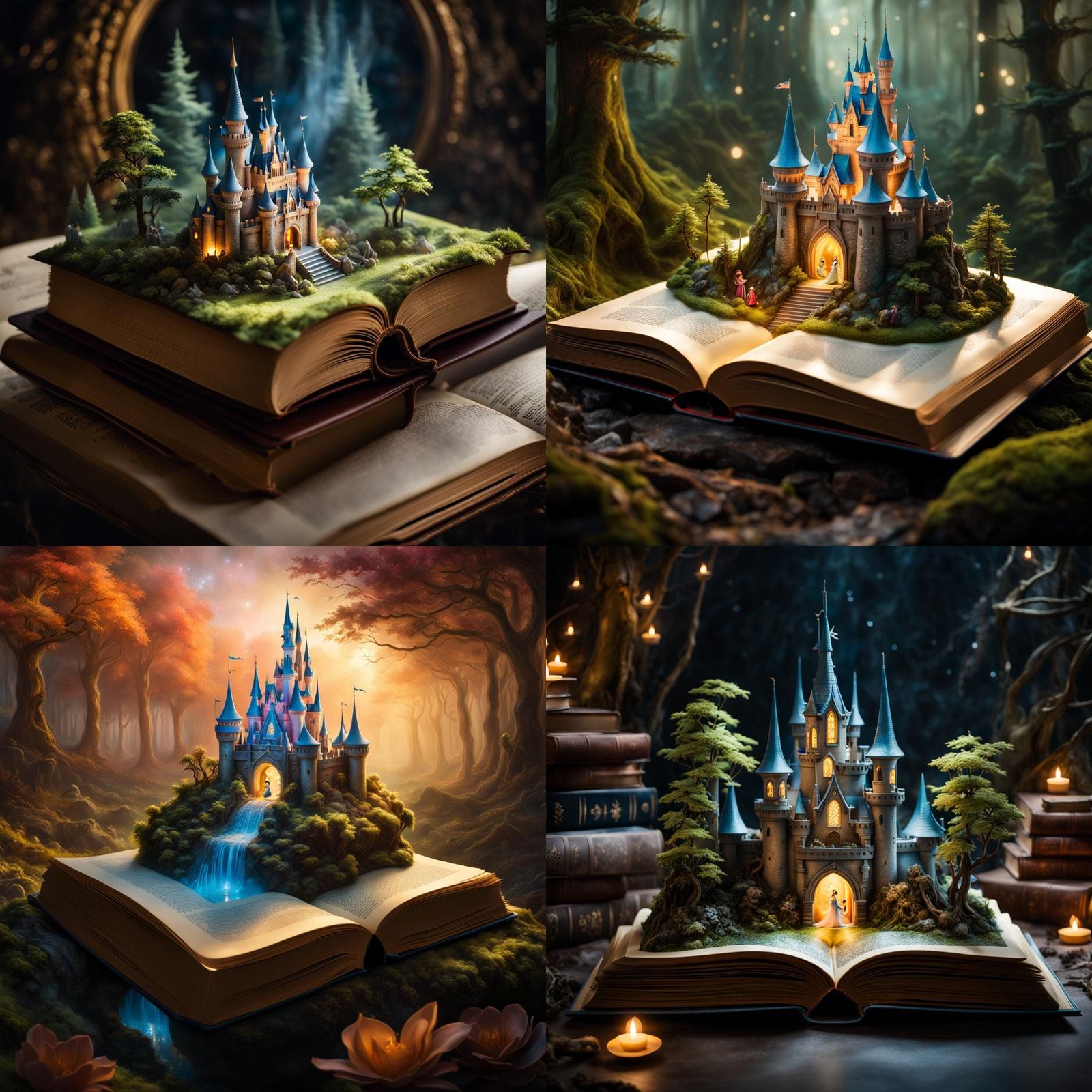 Enchanted Miniature Castle in Fairytale Forest