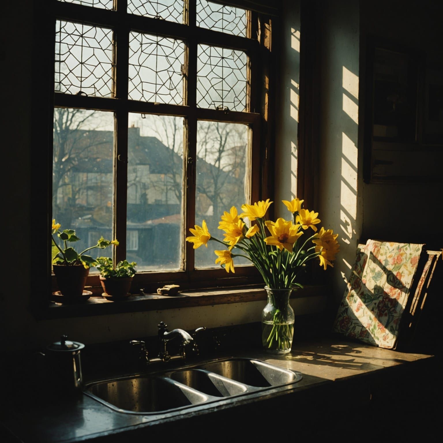 Emotional Sunrise in Abstract Expressionist Style