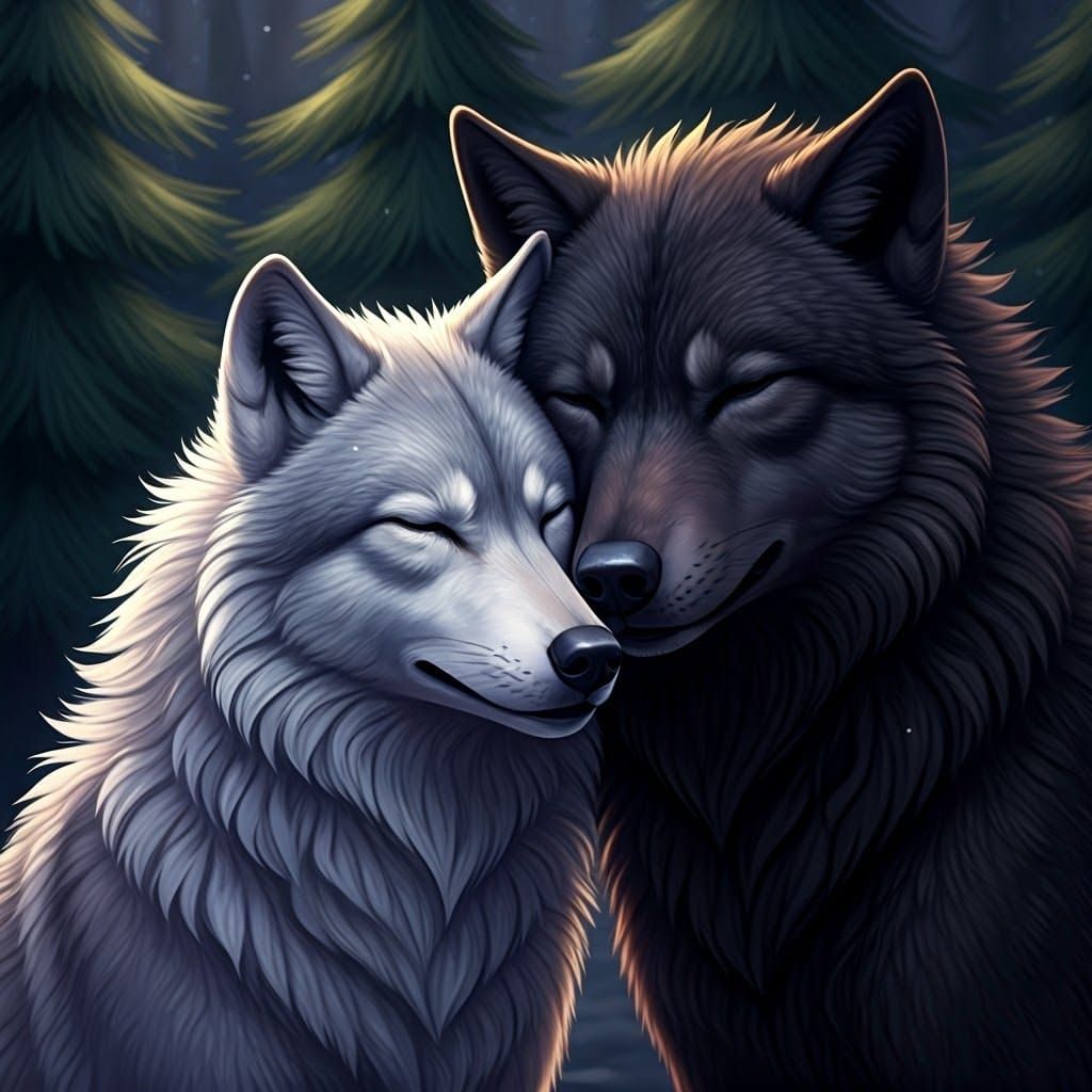 Wolf mates.