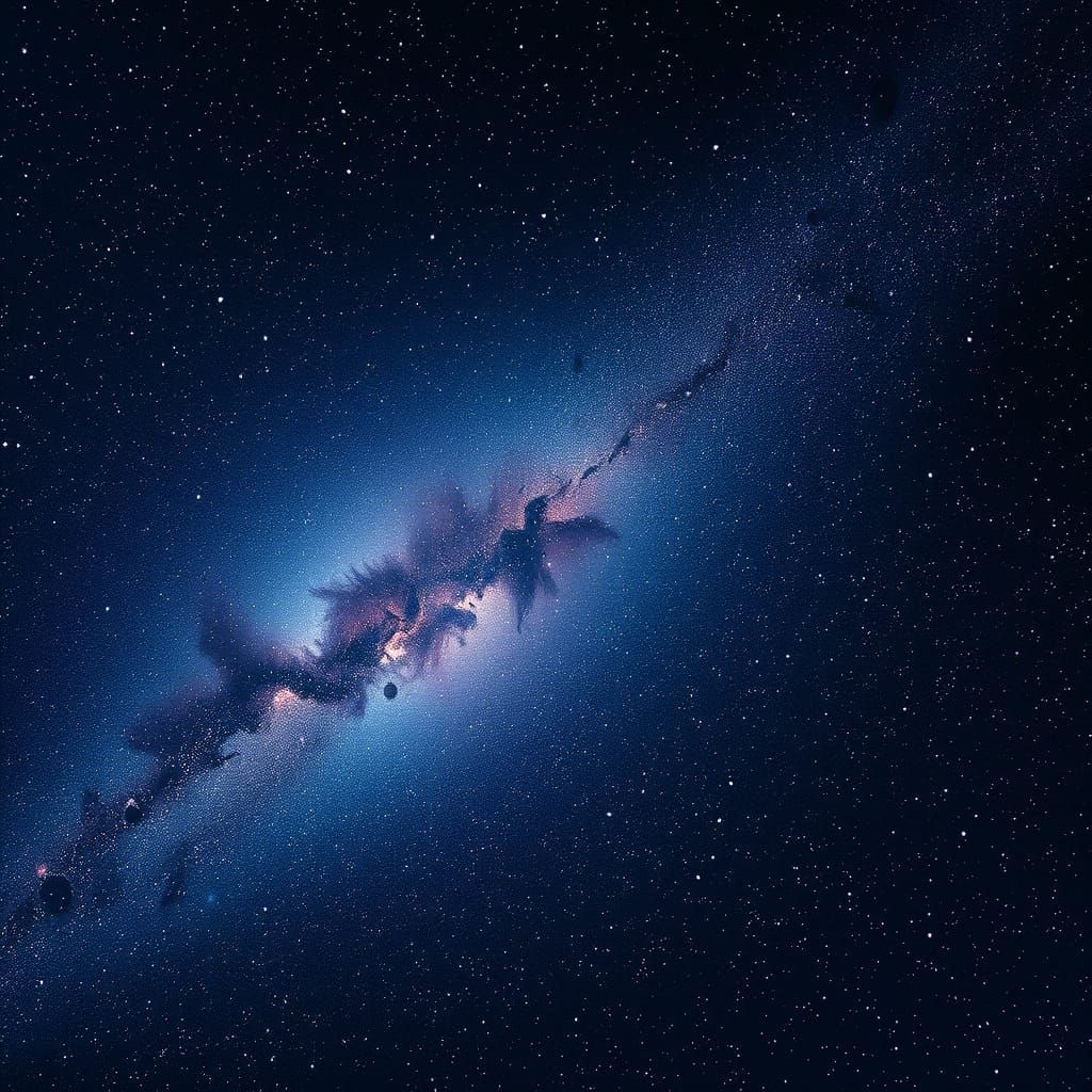 Cosmic Dreamscape in Ethereal Blues and Pinks