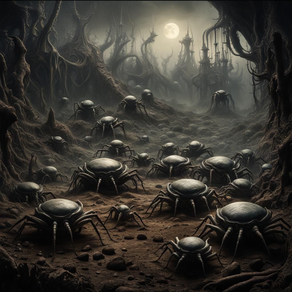 Gigantic Alien Ant Colony on Distant Planet