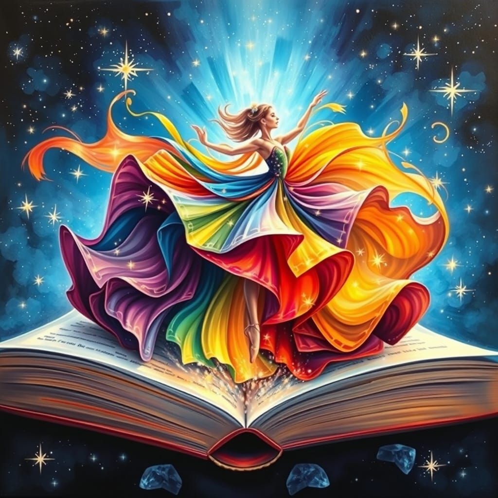 Ethereal Ballerina Emerges from the Cosmos