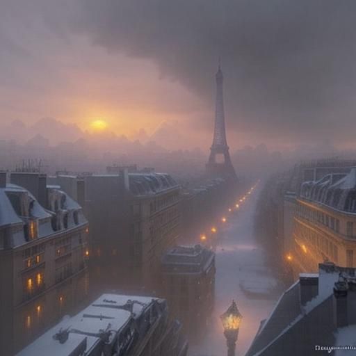Paris in winter