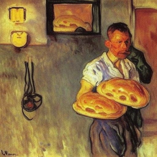 Surreal Historical Portrait in Expressionist Style