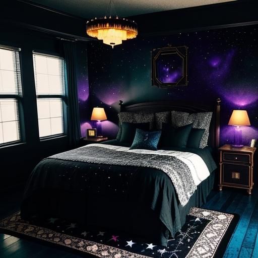 Night Sky Kid's Bedroom Hideaway, Art Deco Style