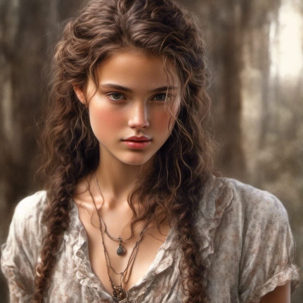 Detailed Portrait of a Young Jewish Woman