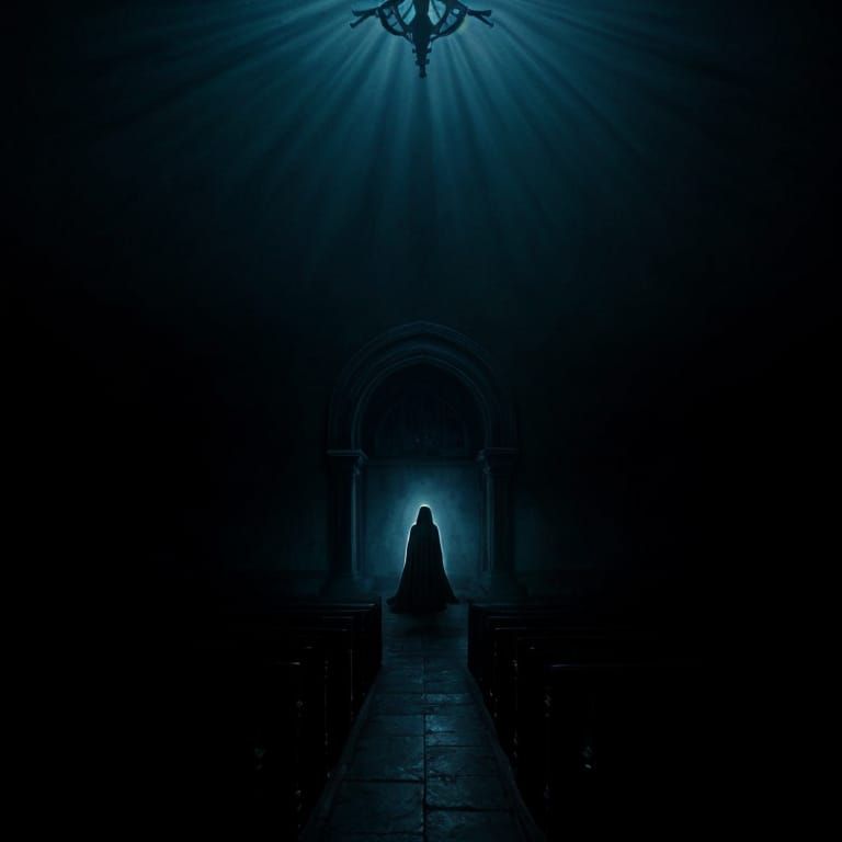 Eerie Gothic Scene: A Ghost Story