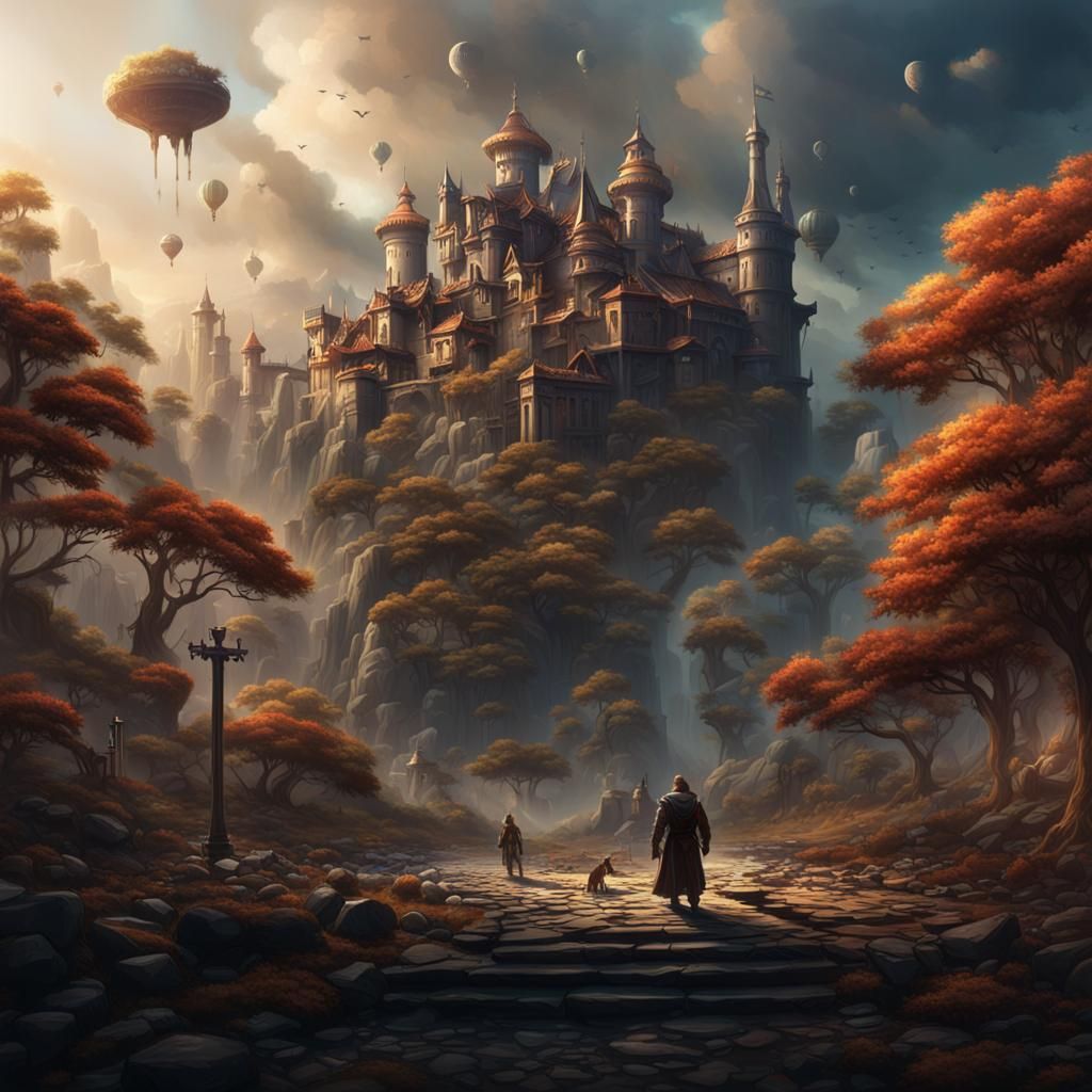 Fantasy Collective Strength: Detailed Matte Painting