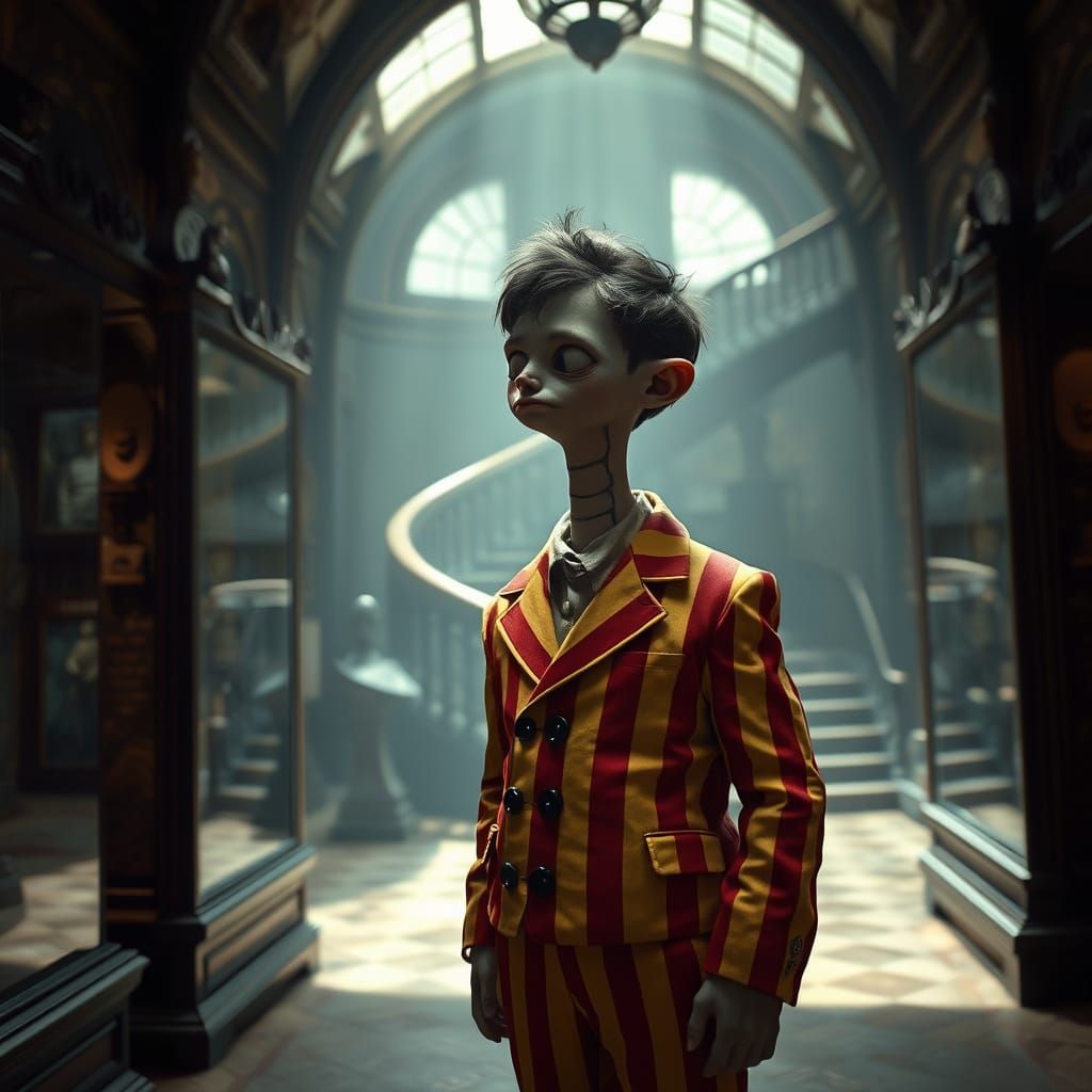 Eccentric Youth in Gothic Whimsy