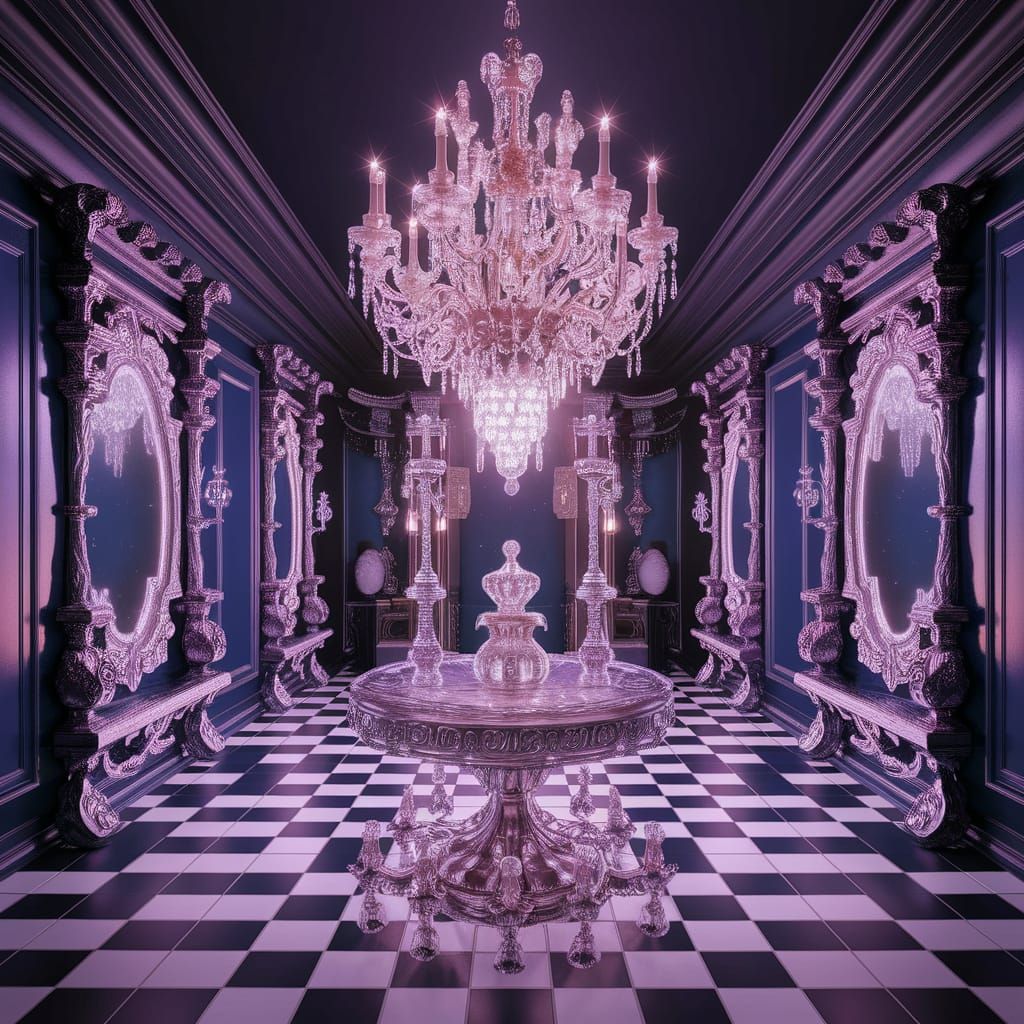 Surreal Rainbow Light Refraction in Glass Objects