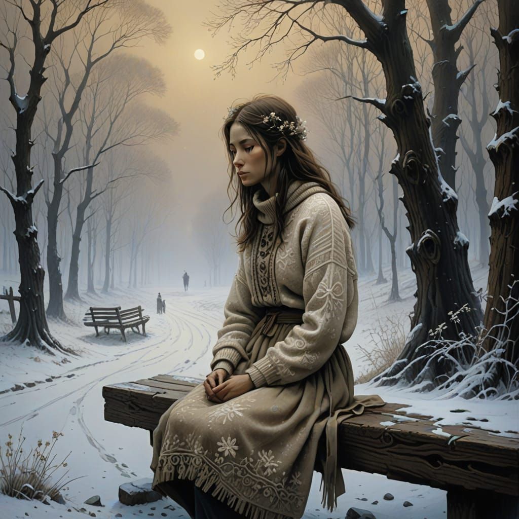 Mélusine in Timeless Winter Serenity