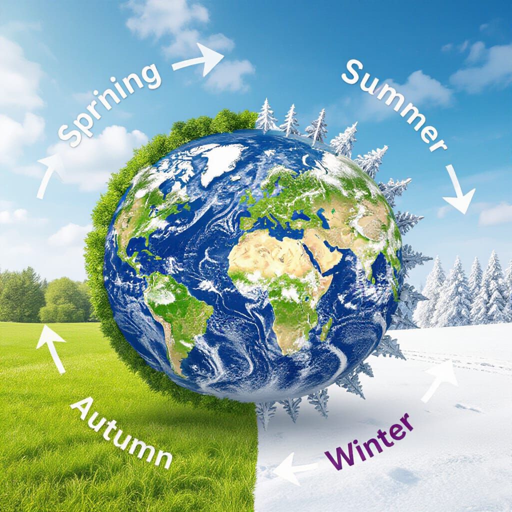 The Four Seasons in Earth's Cycle