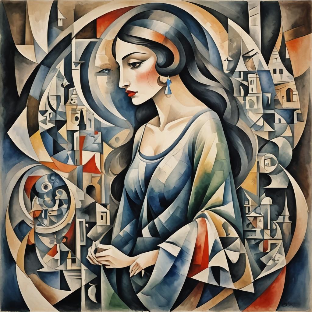 Watercolor Labyrinth: A Dreamlike Search for Secrets