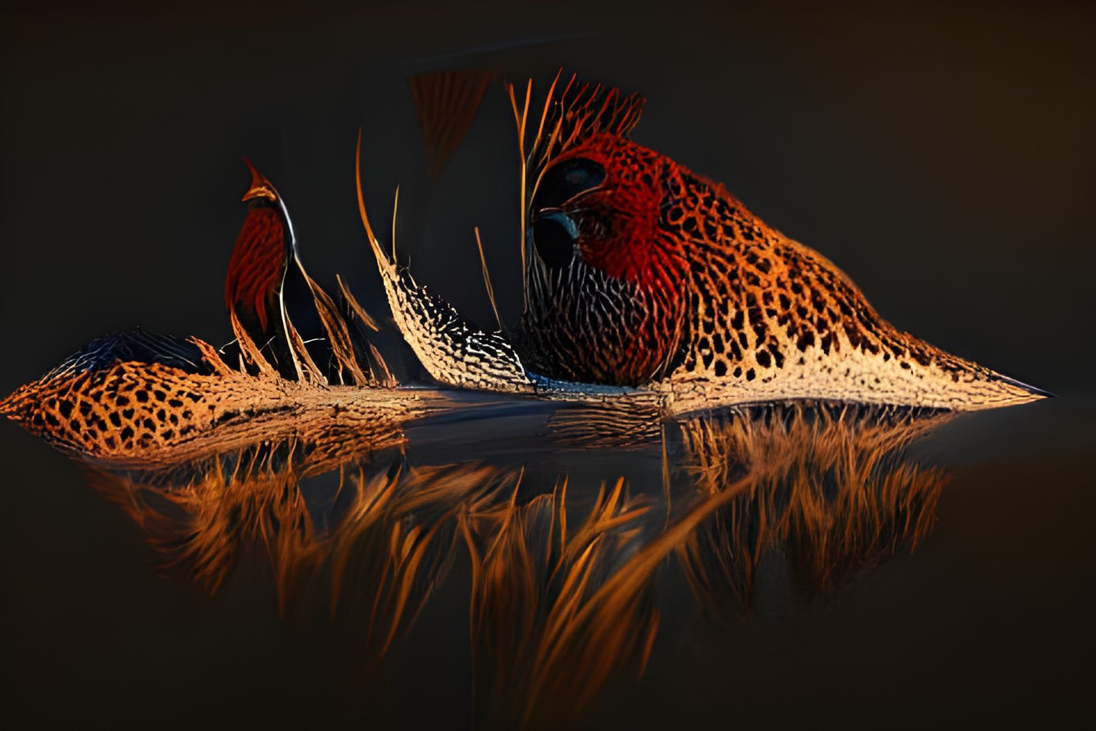 Photorealistic Pheasant Portrait in 3D Rendering
