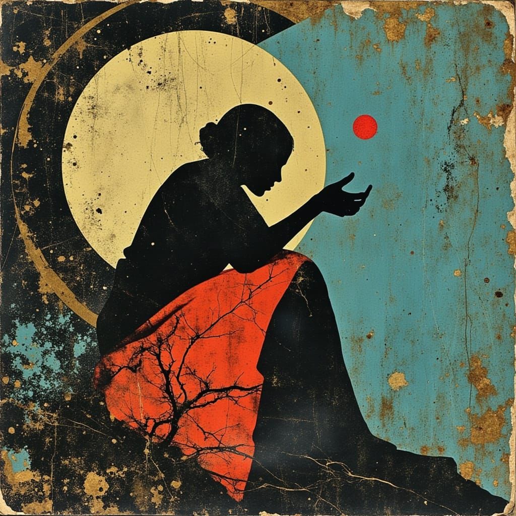 Enchanted Mystic in a Dreamlike Landscape