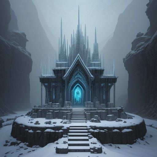 Ethereal Snow Elf Sanctuary Frozen in Time