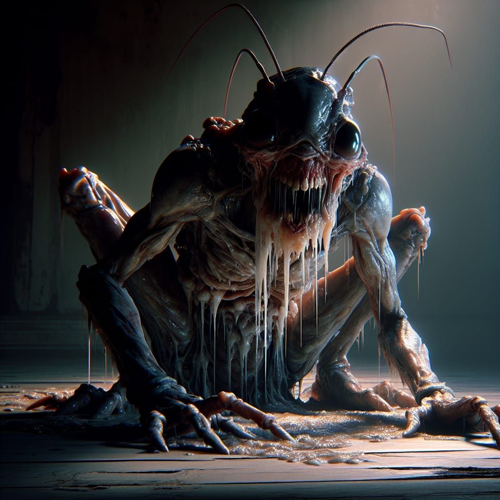 Eerie, Uncanny Creature Emerges from Fading Light in Hyperre...