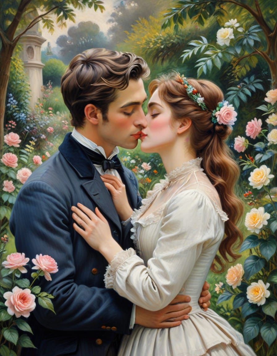 Victorian Romance in a Whimsical Garden