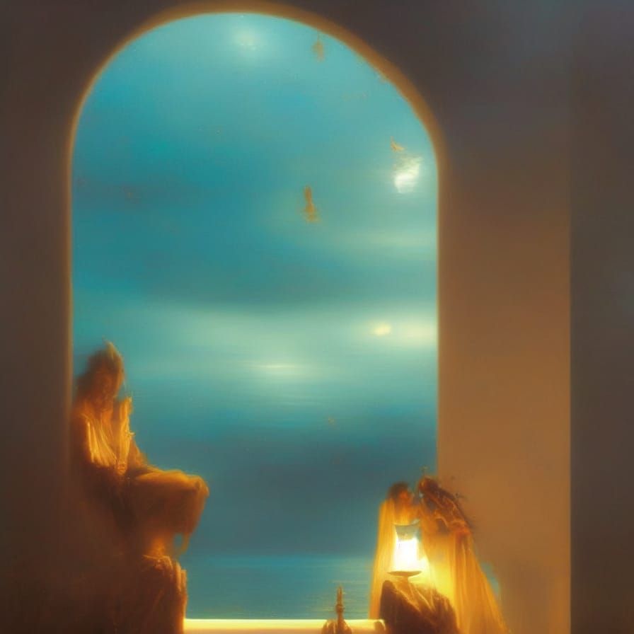 A barely formed dream, angels float down to my window, call ...