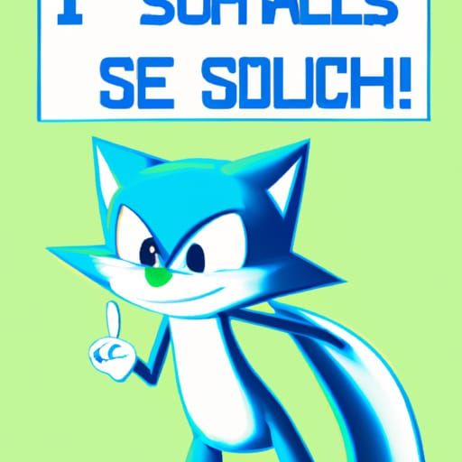 Sonic OC Generated by AI