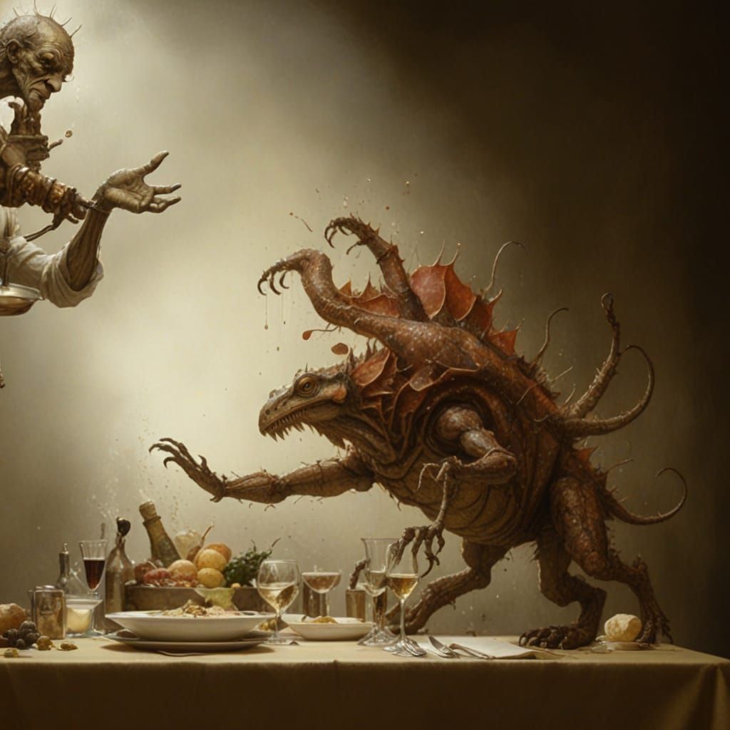 "Thank you, but No. I'll drink the wine..."