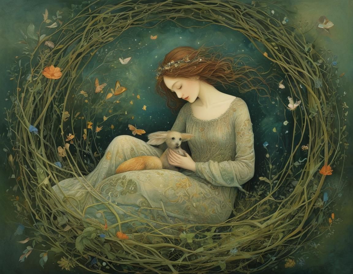 Intricate Home: A Surreal Expressionist Vision