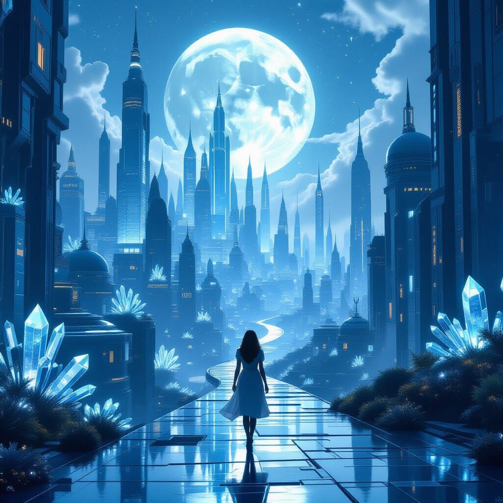 Ethereal Metropolis of Spun Glass and Moonlight