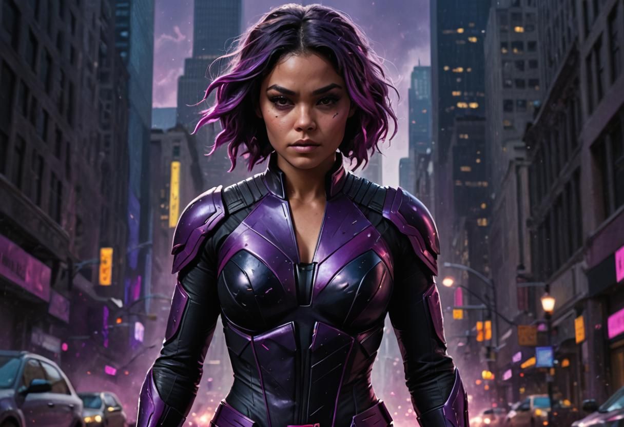 Superhero Vanessa Hudgens Concept Art in Clone Wars Style