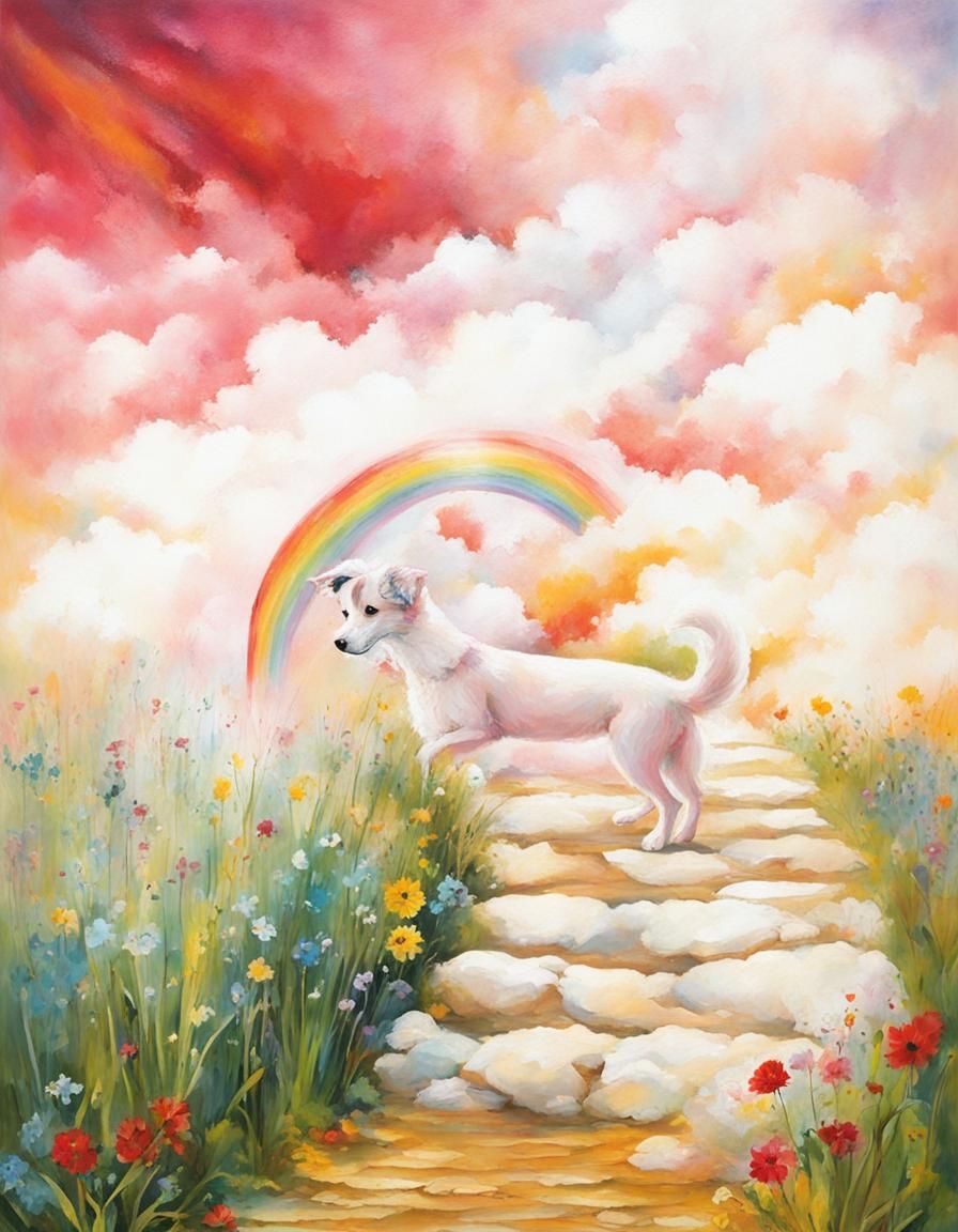 8 Pictures (000/8) Loved animals have to leave us eventually; they say they cross the rainbow bridge.