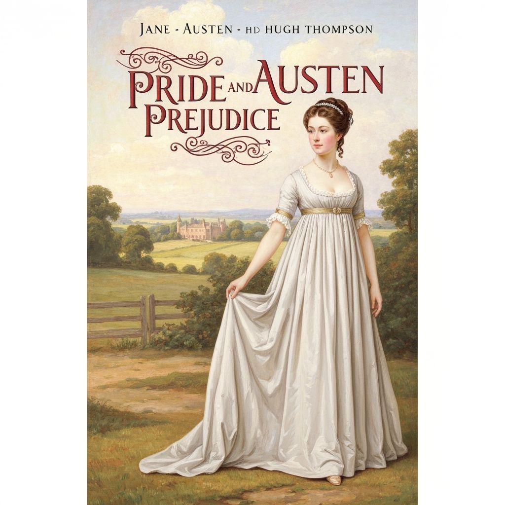 Regency Era Book Cover Design for Pride and Prejudice