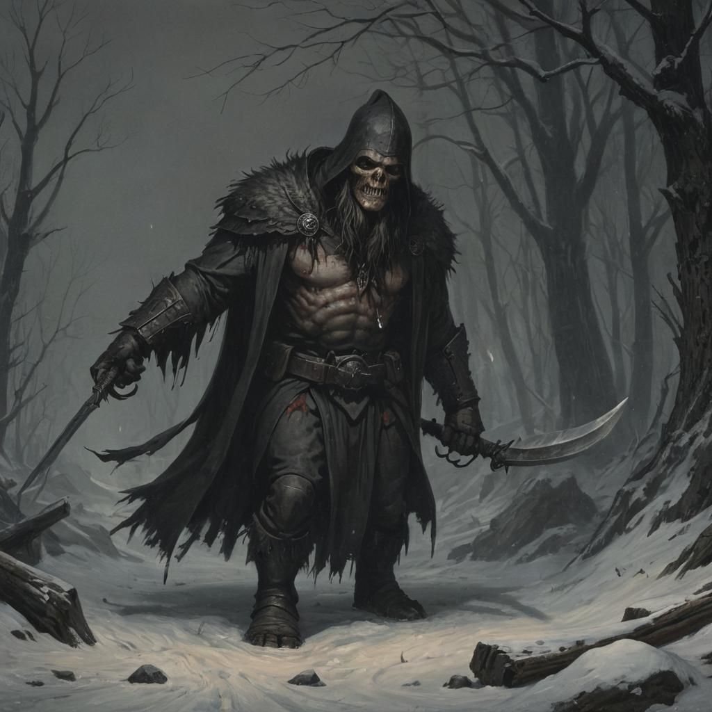 Grimdark Scene in Style of Krieghoff