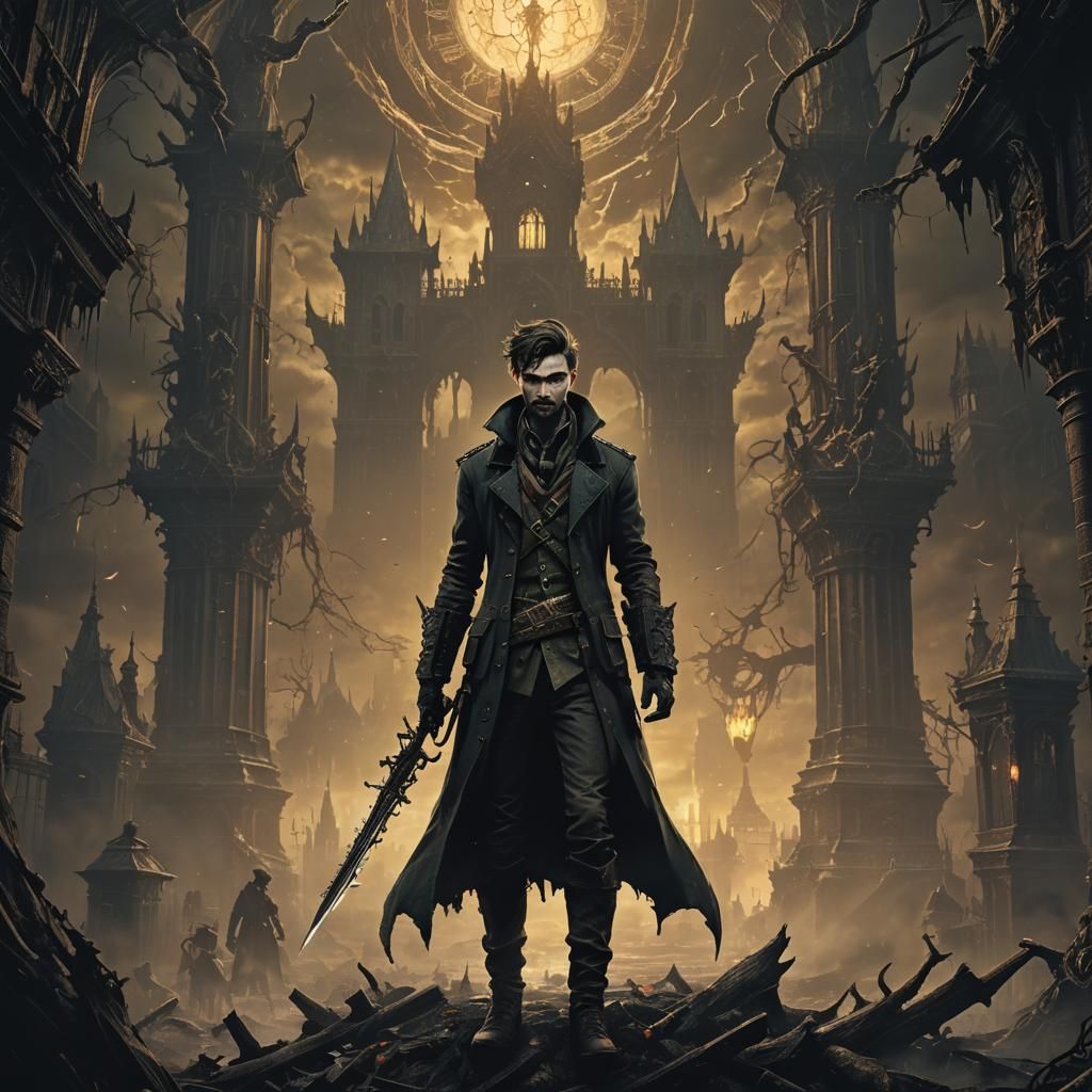 Mystical Portrait in Dark Fantasy Style