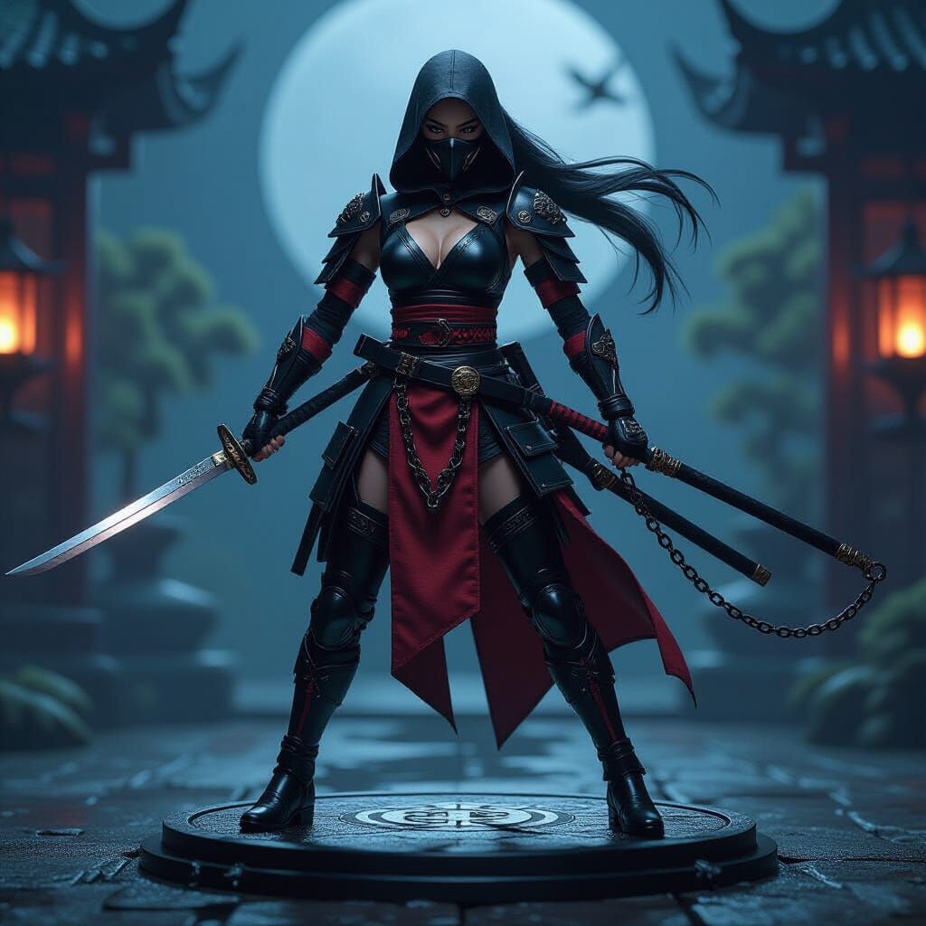 Exotic Female Ninja Assassin Action Figure
