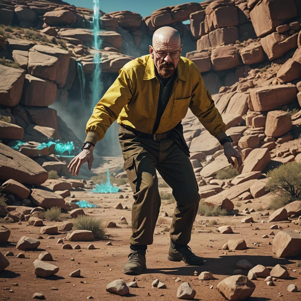 Walter White Twerking: Detailed Matte Painting