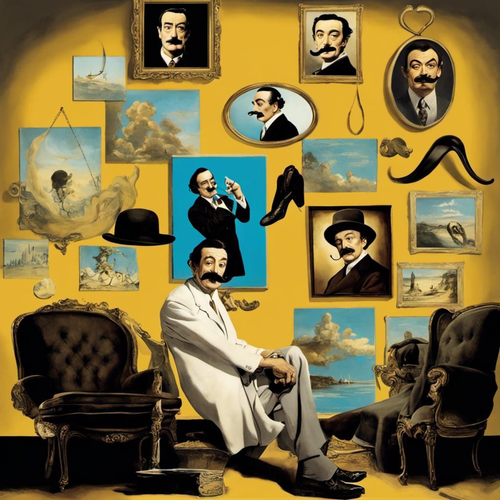 Surreal Mustache in Eccentric Style