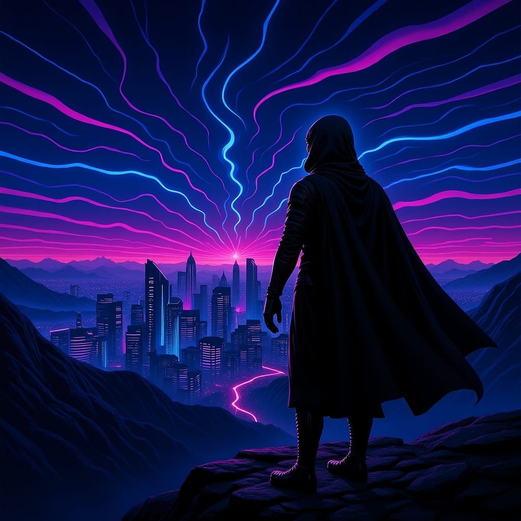 Neon Cityscape: A Futuristic Vision