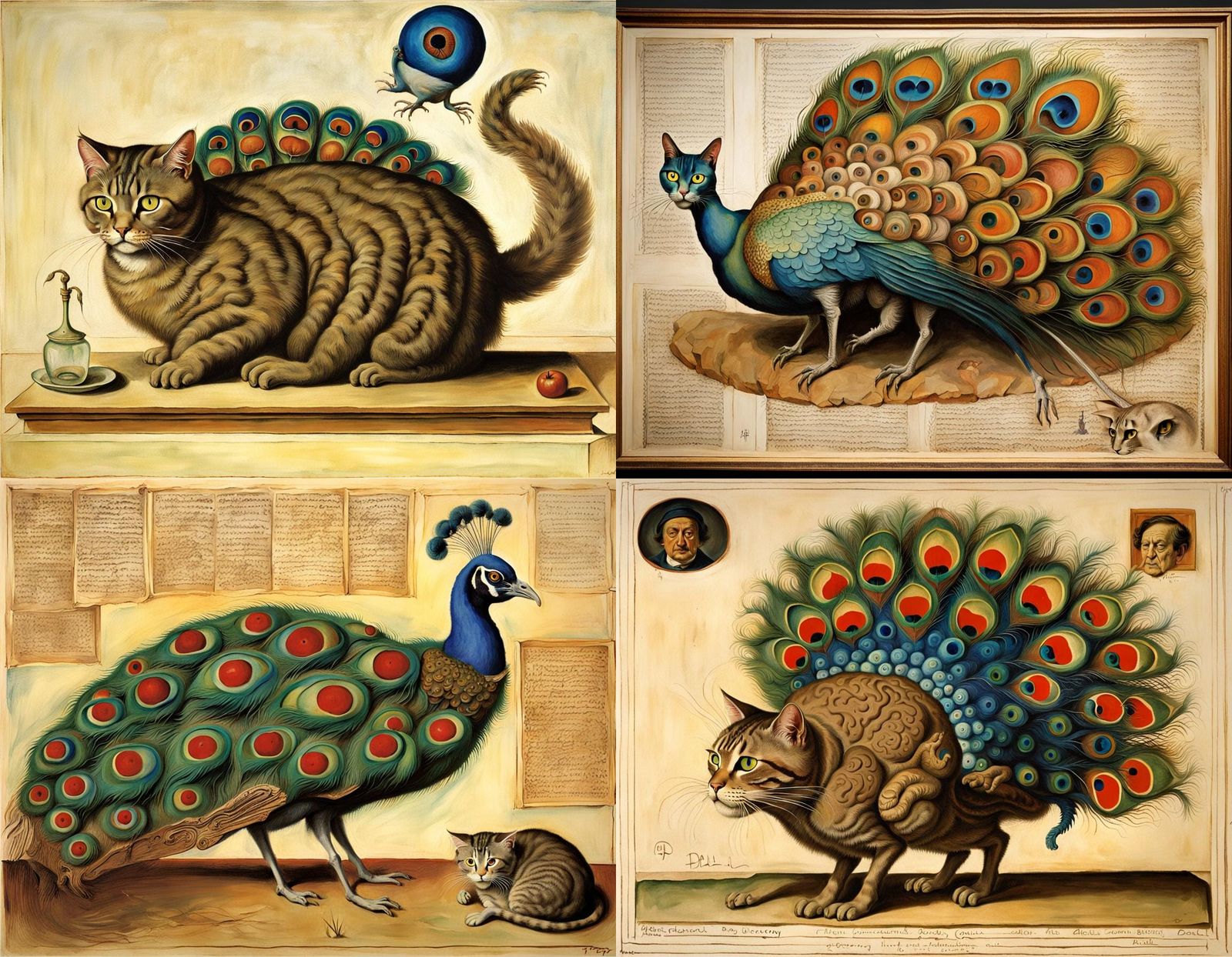 Surreal Hybrid Creature Inspired by Abstract Masters