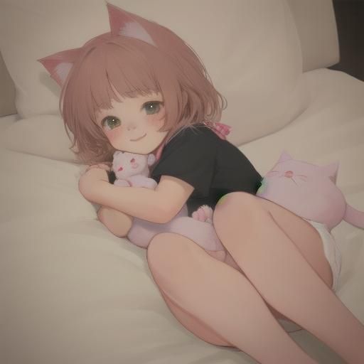 Adorable Cuddly Kitten Portrait