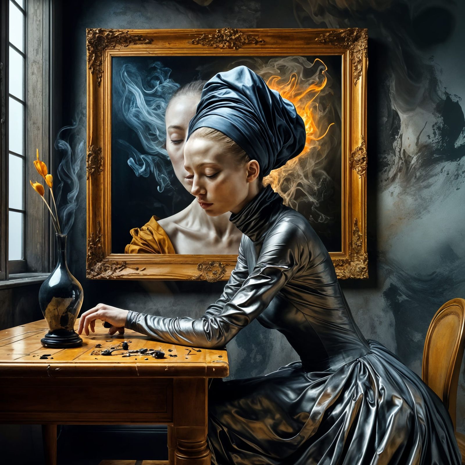 17th Century Daily Life in Matte Painting Style