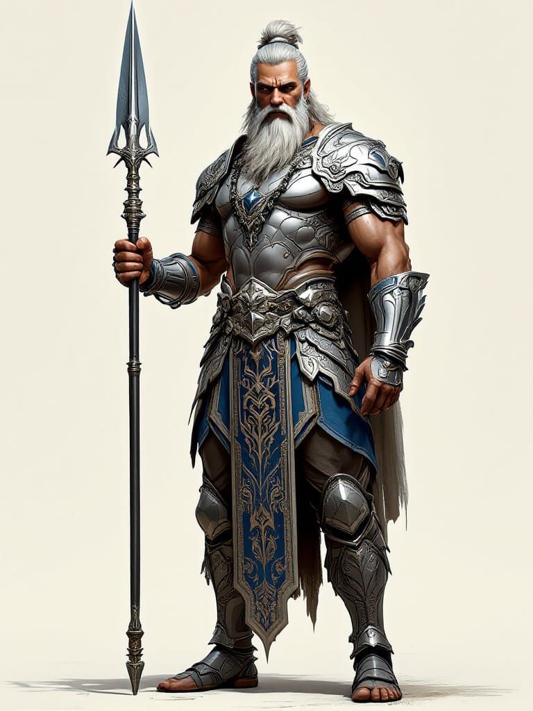 Bhishma in Futuristic Armor Inspired by Ash Thorp