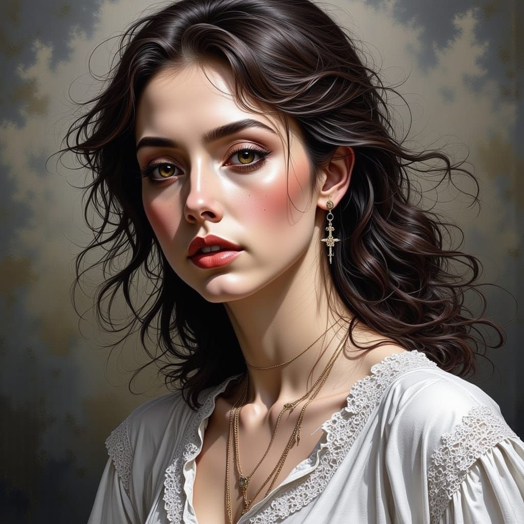 AI Generated Black and White Comic Style Image