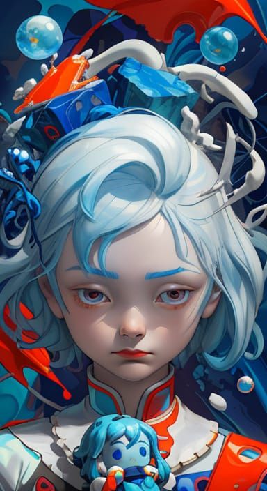 Surreal Doll in Shattered Porcelain