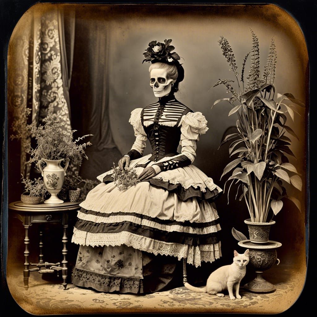 Skeleton Zombie Girl