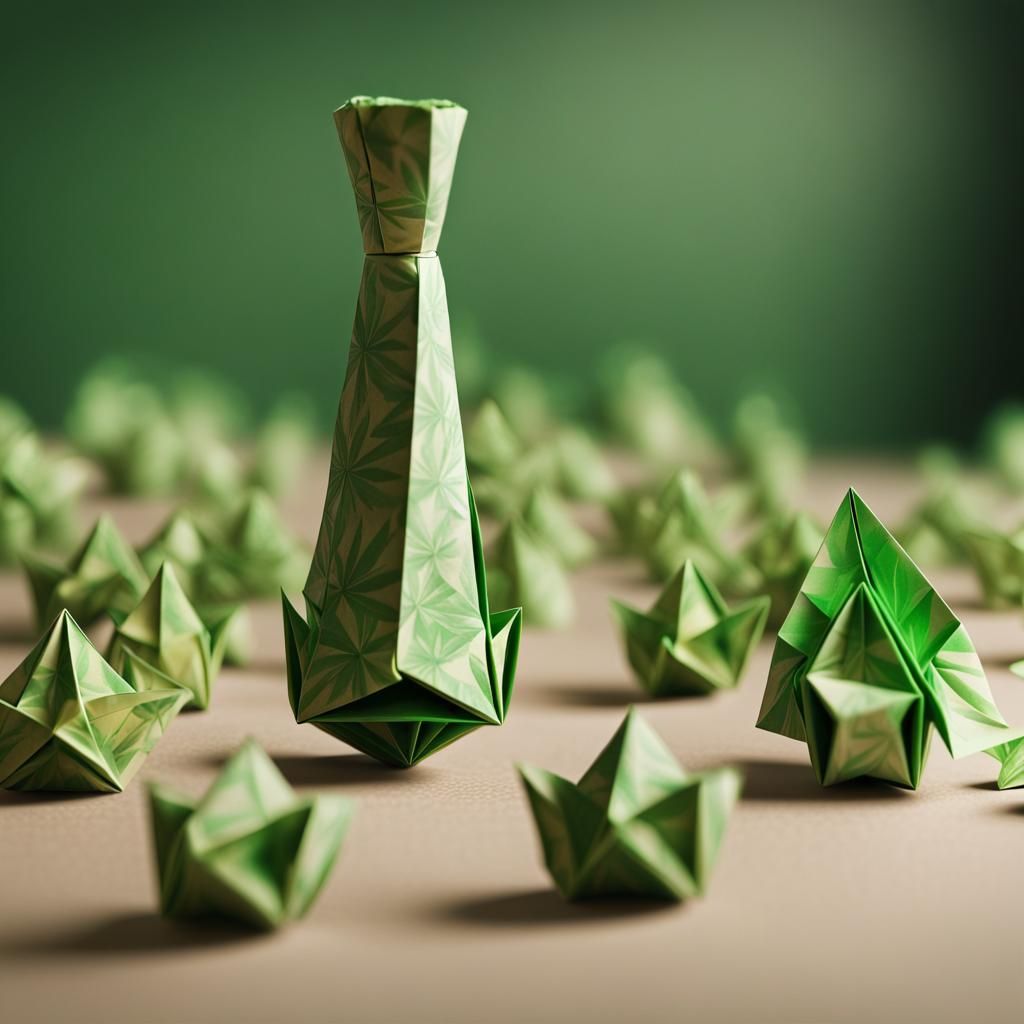 A weed bong teaching a classroom of weed nuggets