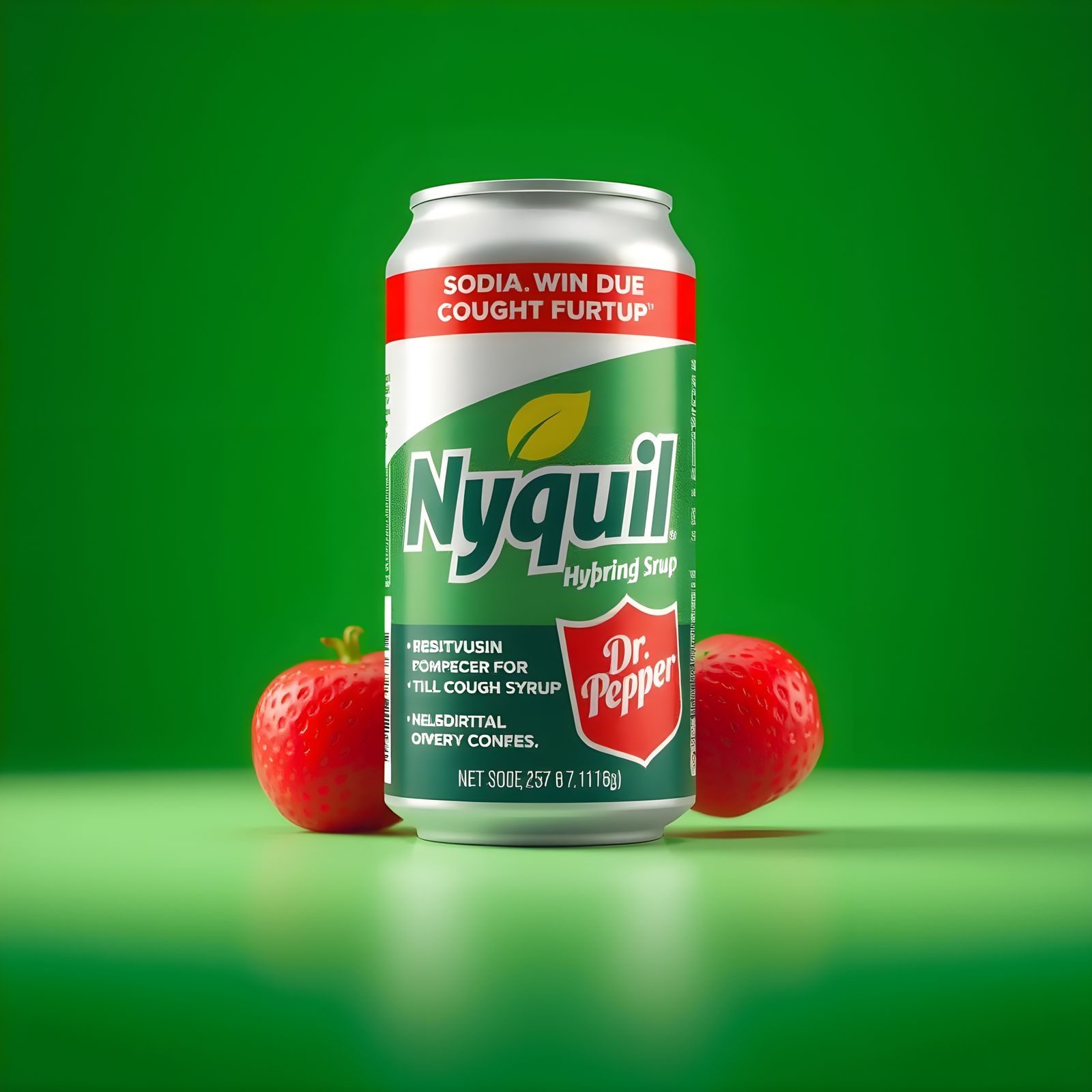 Surreal Nyquil Dr.Pepper Hybrid Drink Advertisement