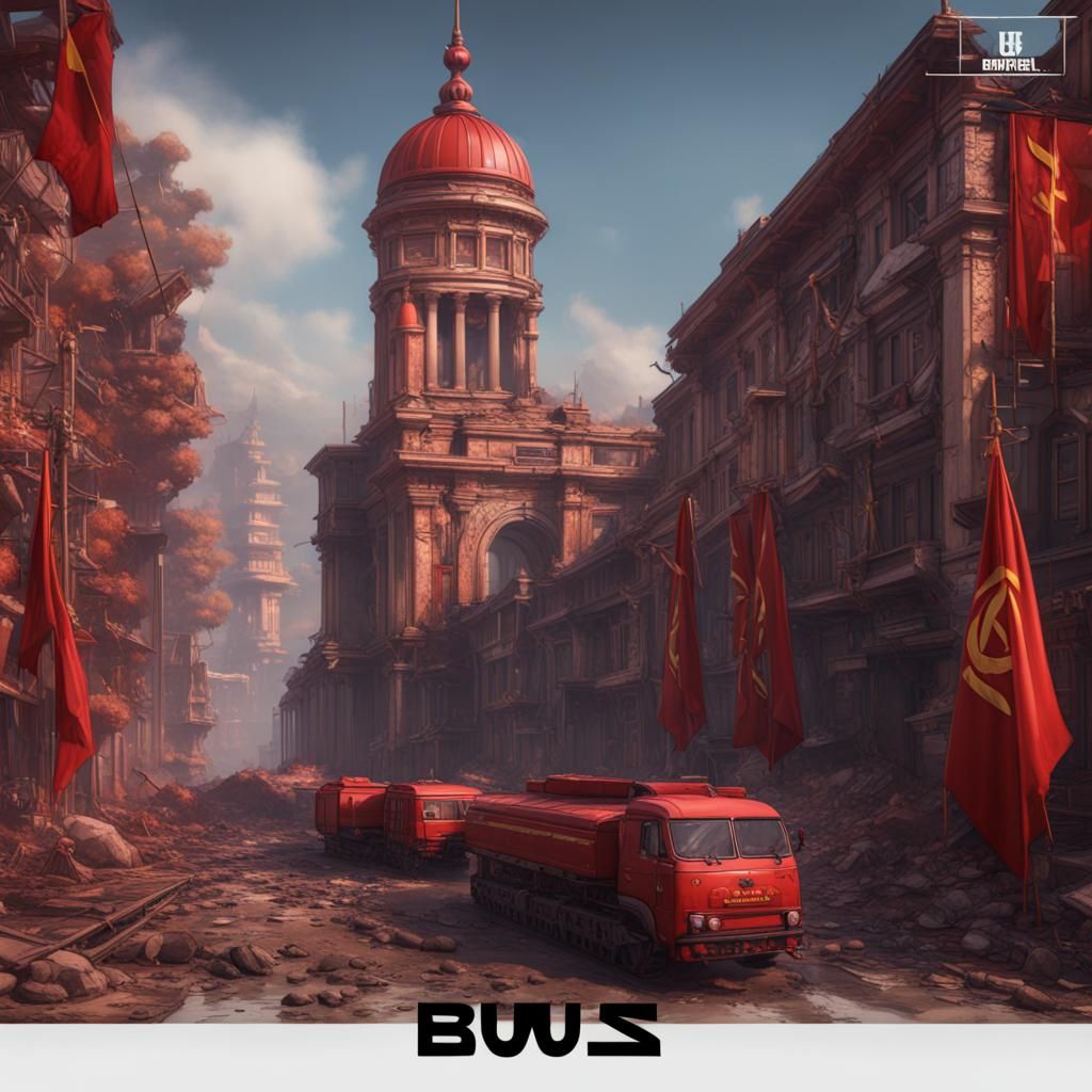 Detailed Communist Fantasy Art in Deep Color