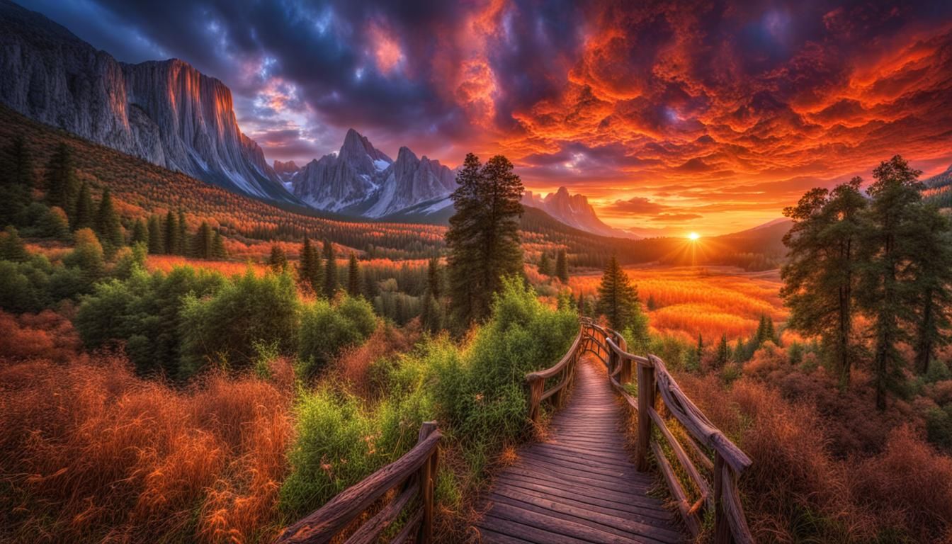 Nature's Gateway: Stunning Hyperrealistic Nature Photography