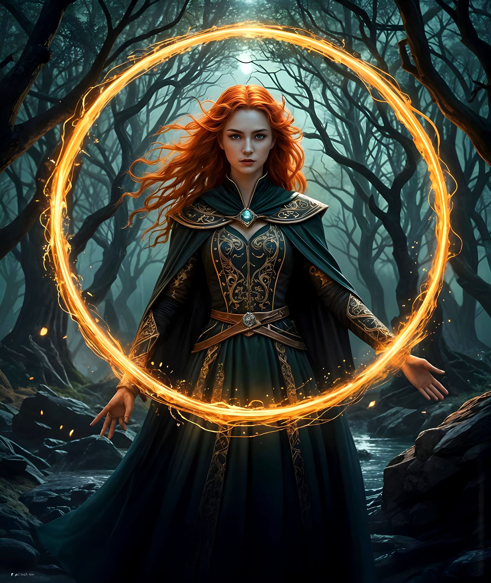 Morgan le Fay in Avalon with Crystal Orb