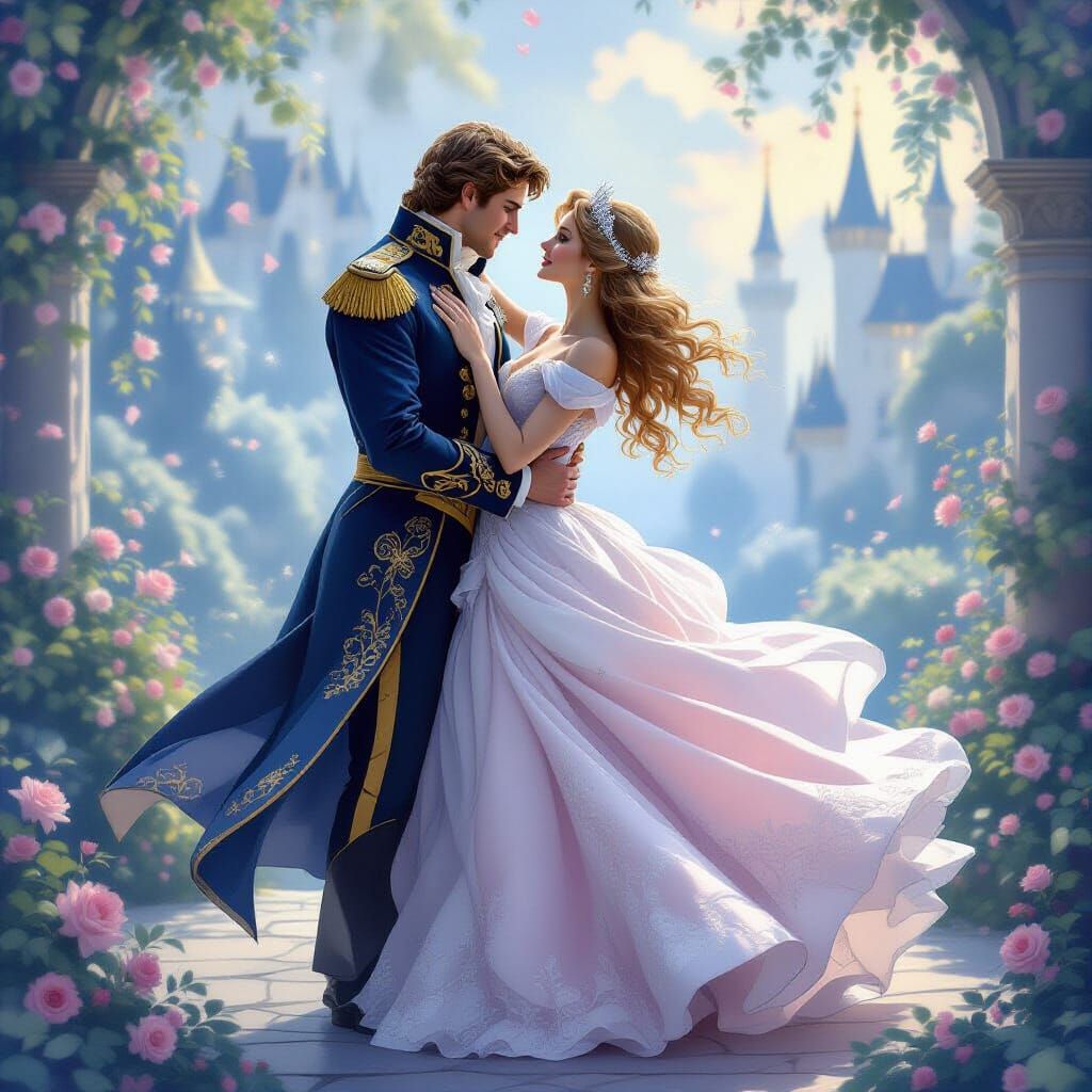 Aurora and Prince Phillip's Ethereal Embrace